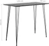 barový stůl vidaXL černý 120x60x105 cm Náhled obrázku produktu 4