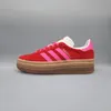 Adidas Gazelle Bold Damen Wildleder Sneaker in Rot Rosa – 6 Produktbild-Vorschau 11