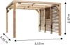 Pergola Thermauvent - Bois thermochauffé - Ventelles Voir les images du produit 6