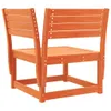 Design 4-tlg. Garten-Lounge-Set Wachsbraun Massivholz Produktbild-Vorschau 4
