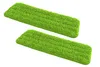Two green mop pads are shown against a white background. Produktbild-Vorschau