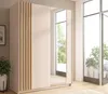 AX LIVING Kleiderschrank Beige mit Spiegel 150 cm Beralto Produktbild-Vorschau 2