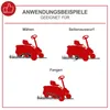Diagrams illustrating different functions of a lawnmower. Produktbild-Vorschau