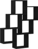 vidaXL Wandregal Wandhalterung Schwarz Eichen-Optik 78 x 15 Produktbild-Vorschau 1
