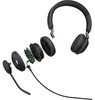 Jabra Evolve2 40 SE MS Stereo - Headset - On-Ear Produktbild-Vorschau 7
