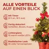 Casaria Künstlicher Weihnachtsbaum 35 cm mit LED Produktbild-Vorschau 8