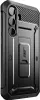A black rugged phone case with a kickstand. Produktbild-Vorschau