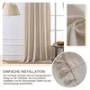 2er Set Boho Vorhang Beige Leinenoptik Gardinen für Produktbild-Vorschau 6