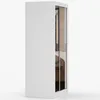 Kleiderschrank Schwebetürenschrank Schrank 100cm Weiß/Weiß Produktbild-Vorschau 7