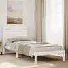 Dłuższe Łóżko Bez Materaca, Białe, 90X220 Cm, Lite Drewno Podgląd zdjęcia produktu 2
