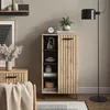 Kommode Vicco Amber Eiche Wotan 35 x 110 cm mit 1 Tür, Produktbild-Vorschau 4
