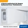 Close-up of the interior of a refrigerator, showing a white drawer or compartment. Produktbild-Vorschau