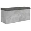 vidaXL Banc avec espace de rangement gris béton 102x42x45 Voir les images du produit 6