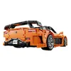 Rear view of an orange toy car model. Anteprima dell’immagine prodotto