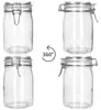 6x NORMA Vorratsglas 1L aus Glas mit Bügelverschluss Produktbild-Vorschau 4
