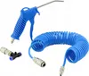 A blue air duster gun with a coiled blue hose and a connector. Anteprima dell’immagine prodotto