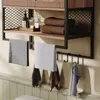Mobile da bagno da parete in stile loft rustico con gancio, Anteprima dell’immagine prodotto 5