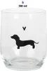 Clayre & Eef Wasserglas 300 ml Transparant Glas Dackel Produktbild-Vorschau 3