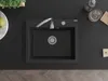 Mexen Elix Granitspüle 1-Becken 600 x 500 mm, schwarz, Produktbild-Vorschau 4