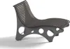 Home Deluxe NIRA lettino a onde in noce - 148 cm Anteprima dell’immagine prodotto 3