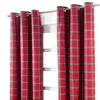 HOMESCAPES Gardinen mit Ösen Schottenmuster Edward 2er Set Produktbild-Vorschau 2