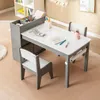 COSTWAY Stół i krzesło artystyczne dla dzieci, stół do Podgląd zdjęcia produktu 3