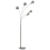 Stehlampe 200 cm 5 x E14 Silbern Produktbild-Vorschau 2