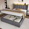 okwish Polsterbett 140×200 mit Steckdose,Nachtlicht und Produktbild-Vorschau 1