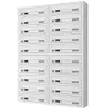 20-fach Briefkastenanlage Grau Ral 7035, 25 cm Tiefe, 20er Produktbild-Vorschau 1