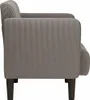 vidaXL Fauteuil avec accoudoirs gris clair 54 cm Tissu Voir les images du produit 4