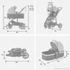 Daliya® NEOMOVE 2in1 Kinderwagen, Babywanne & Sportsitz in Produktbild-Vorschau 6
