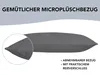 Pohodlný polštář na podporu krku s mikroplyšem | šedá | Náhled obrázku produktu 4