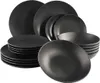 18tlg. Tellerset  / Dinnerset Black London Produktbild-Vorschau 1