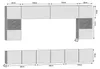 BELINI Wohnwand MILANO 1 Wohnzimmer 300 cm - Weiß Produktbild-Vorschau 4