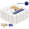 Teelichter 100 Stück klar - 8 Stunden Brenndauer - Weiß - Produktbild-Vorschau 7