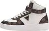 Scarpe da ginnastica GUESS Vyves da donna, bianco-marrone, Anteprima dell’immagine prodotto 4