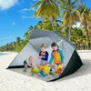 Outsunny 2-in-1 Strand Schirm Sonnenschirm Strand Zelt Produktbild-Vorschau 2