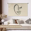 MuchoWow® Wandteppich Wandbehang Frau - Lippen - Abstrakt Produktbild-Vorschau 2