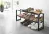 Yamazaki Schuhregal mit 2 Ablagen schwarz ausziehbar Produktbild-Vorschau 8