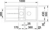 Blanco METRA 6 S lavello 1000 x 500 mm grigio roccia 518877 Anteprima dell’immagine prodotto 4