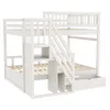 Flieks stapelbed 140x200 cm met kledingkast en lade, Productafbeelding-voorbeeld 6