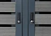 Close-up of two combination locks on a dark gray cabinet. Náhľad obrázku produktu