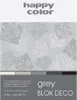 Blocco A4/20K Grigio Deco 170g HAPPY COLOR Anteprima dell’immagine prodotto 3