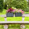 Geländer Blumenkasten Flowerclip XL 2er Set - Pflanzkasten Produktbild-Vorschau 2