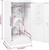 vidaXL Armoire de selle blanc 53x53x105 cm acier Voir les images du produit 10