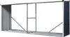 An empty metal firewood storage rack. Podgląd zdjęcia produktu