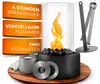 EDELFELD Premium Bioethanol Tischkamin SPARK Rund - Ruß & Produktbild-Vorschau 1