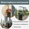 BigDean Prosperplast Rattan Blumentopf 26,6 L Anthrazit Produktbild-Vorschau 18