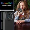 A young woman is holding a smartphone with a black case, while a close-up of the case is shown on the left. Anteprima dell’immagine prodotto