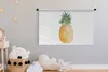 MuchoWow® Wandteppich Wandbehang Ananas - Obst - Weiß Produktbild-Vorschau 3